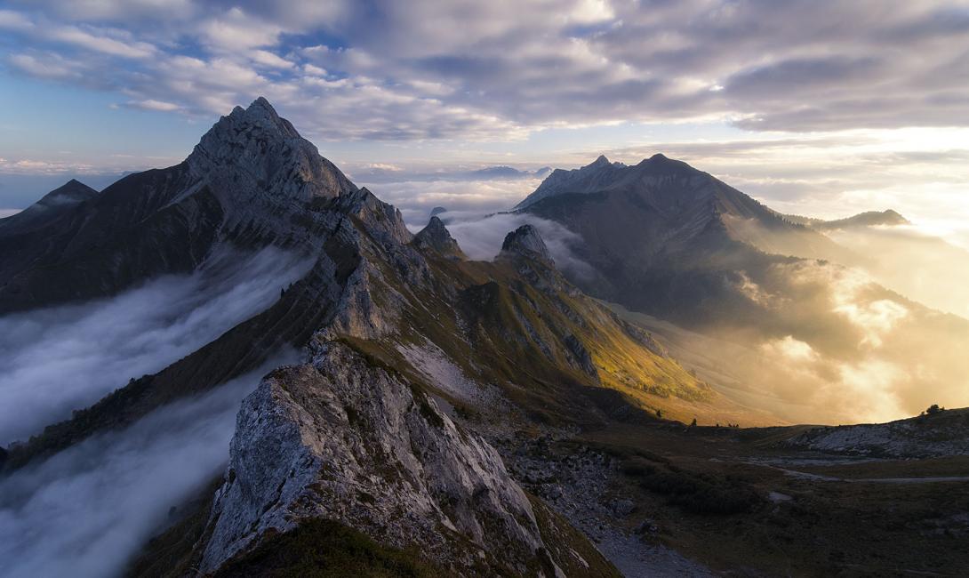 Fotografía de Iñaki Larrea para Nthephoto. El reino de los sueños. Alpes, Francia.